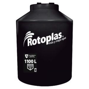 Tanque de Agua Rotoplas 1100L Negro + Accesorios
